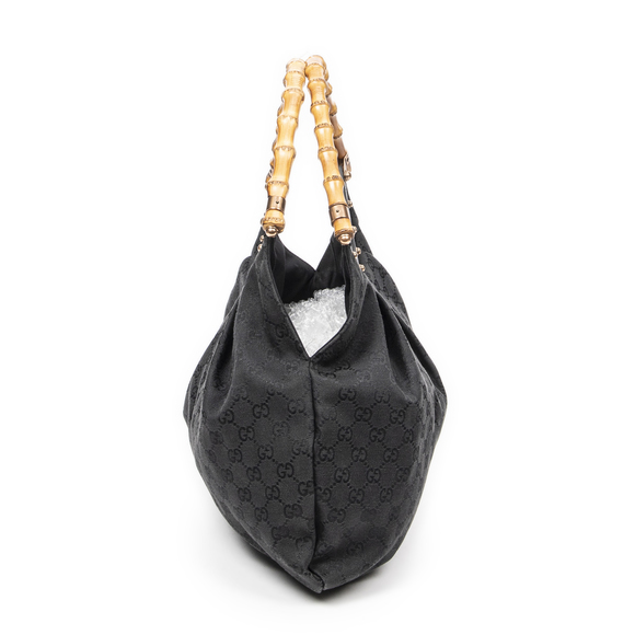 Gucci Large Studded Bamboo Hobo - Picture 4 of 10